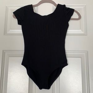 NWOT black leotard girls size L